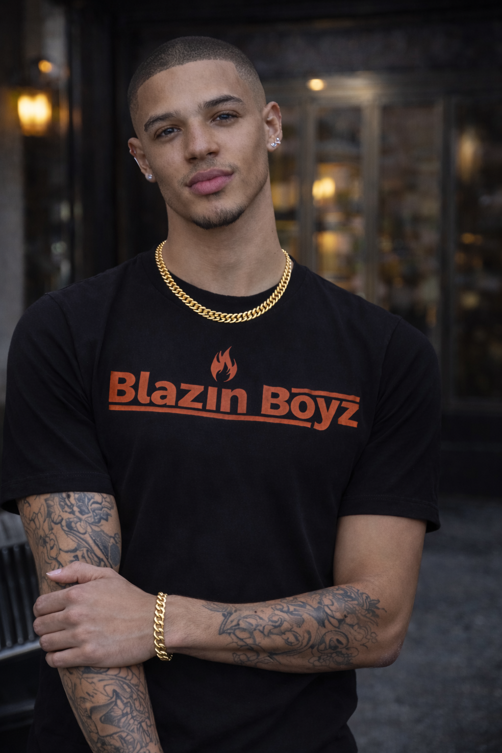 Blazin Boyz Official merch worn by model